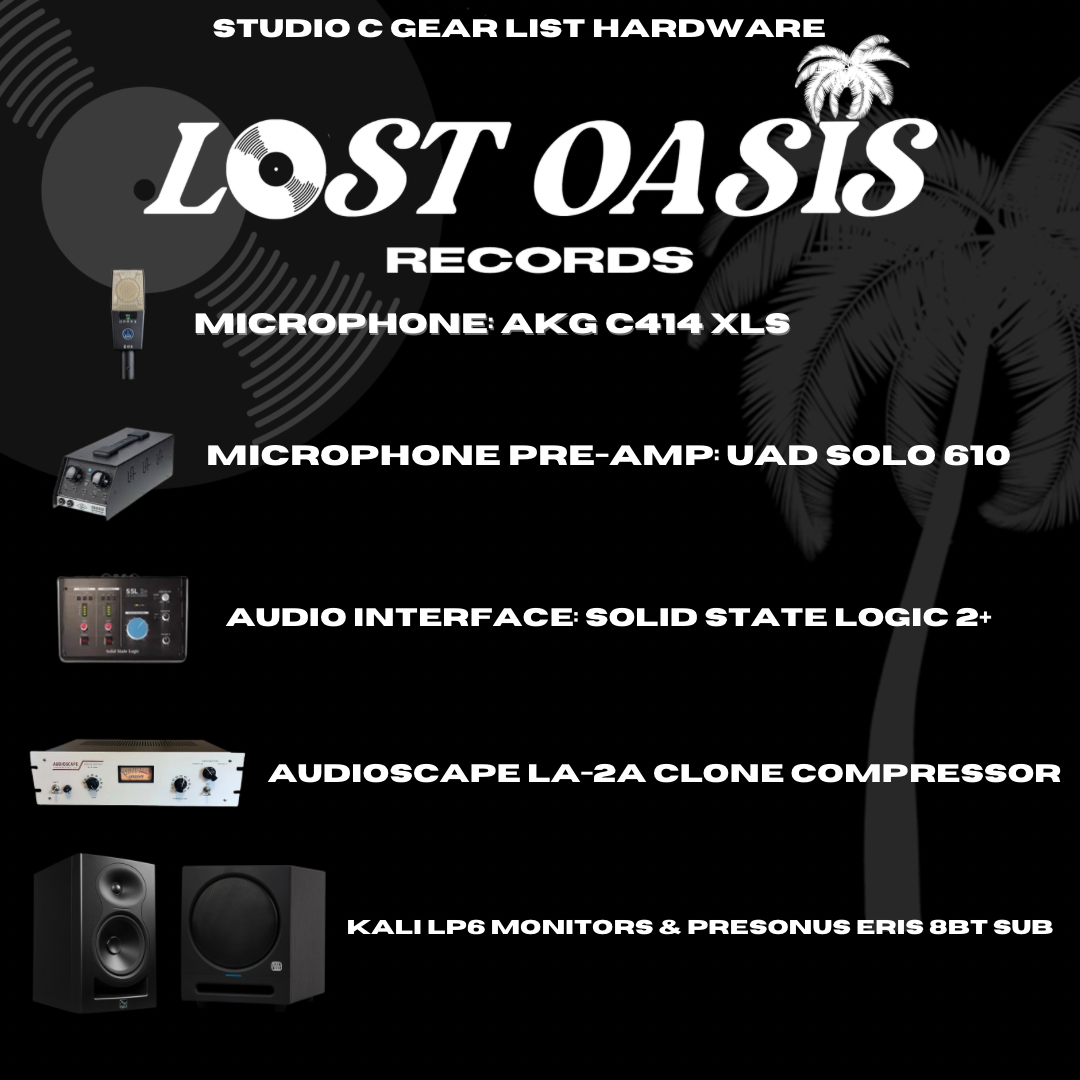 Studio C Hourly Rates w/ Engineer.