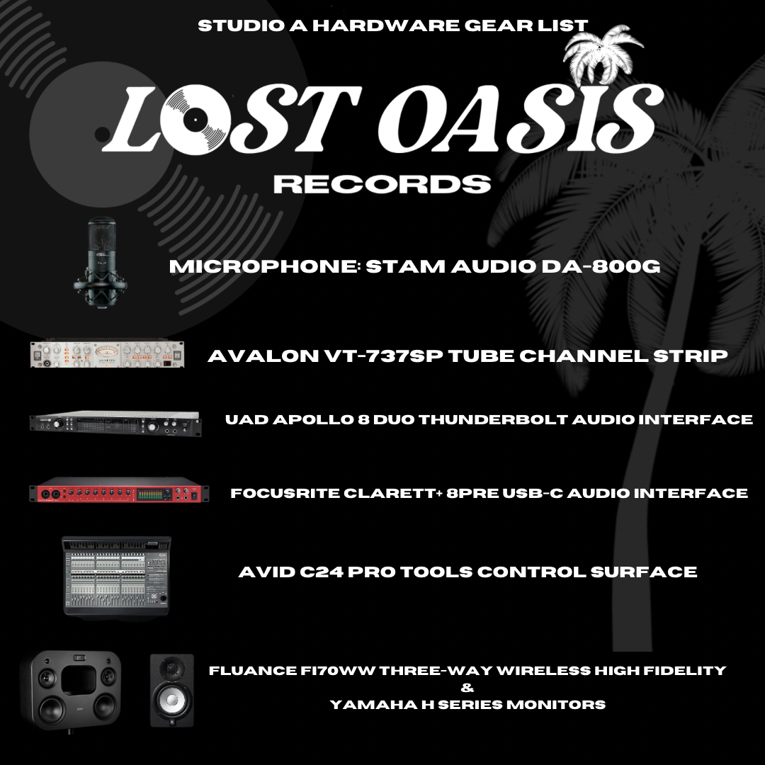 Studio A Hourly Rates w/ Engineer.