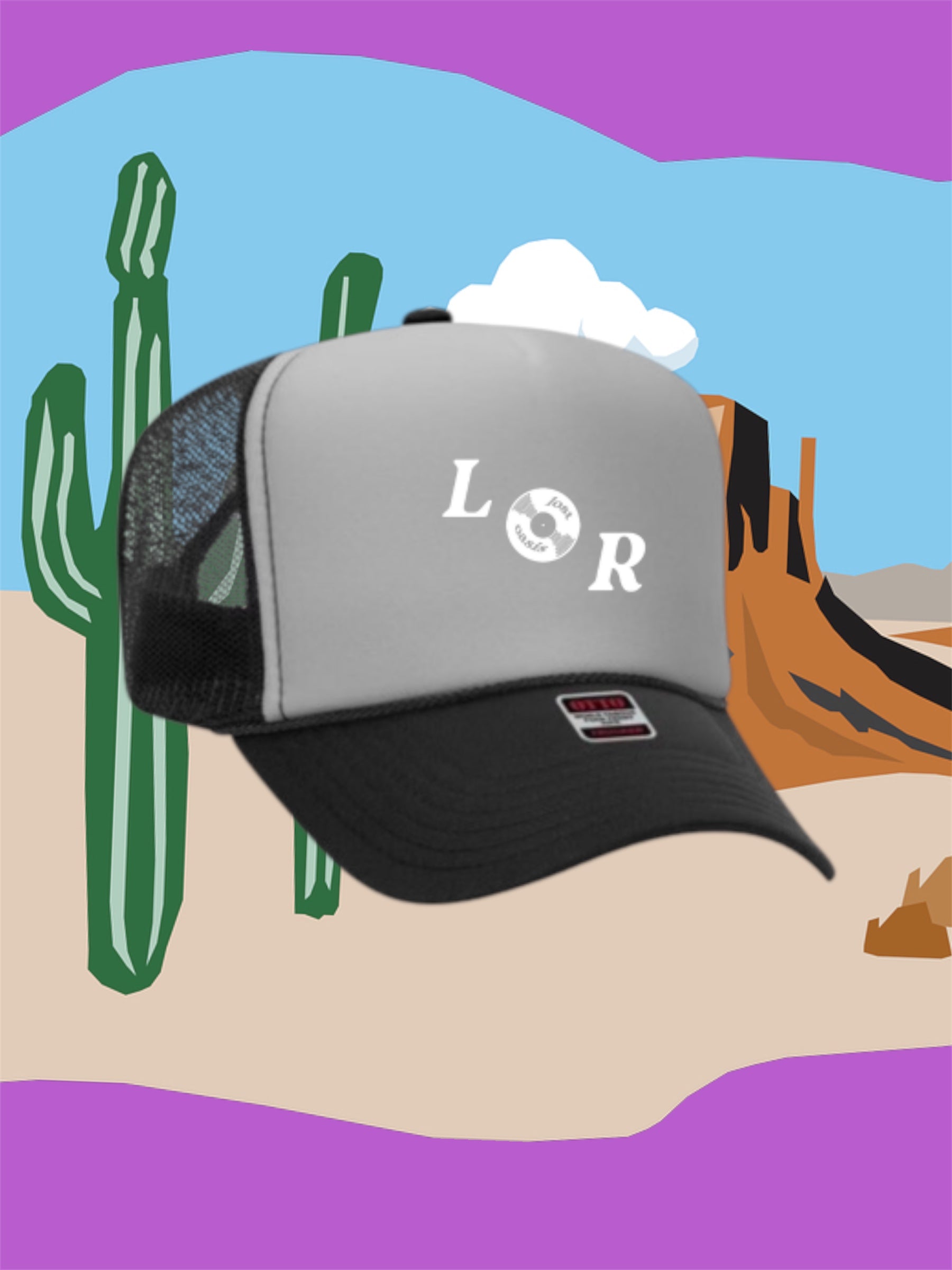 LOST OASIS RECORDS "LOR" LETTERS LOGO HAT.